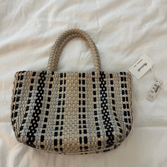 Madewell Woven Tote - Blue and Off white tone - Picture 3 of 6